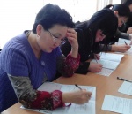 Алматы облысы бойынша бюджеттік сала қызметкерлері қазақ тілін меңгеру деңгейін анықтау бойынша емтихан тапсырды