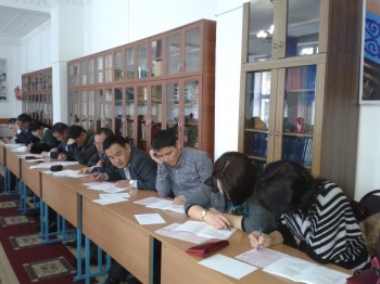 В Южно-Казахстанской области проведено тестирование  по казахскому языку