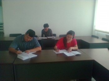 В Международной Академии Бизнеса прошло тестирование на знание казахского языка
